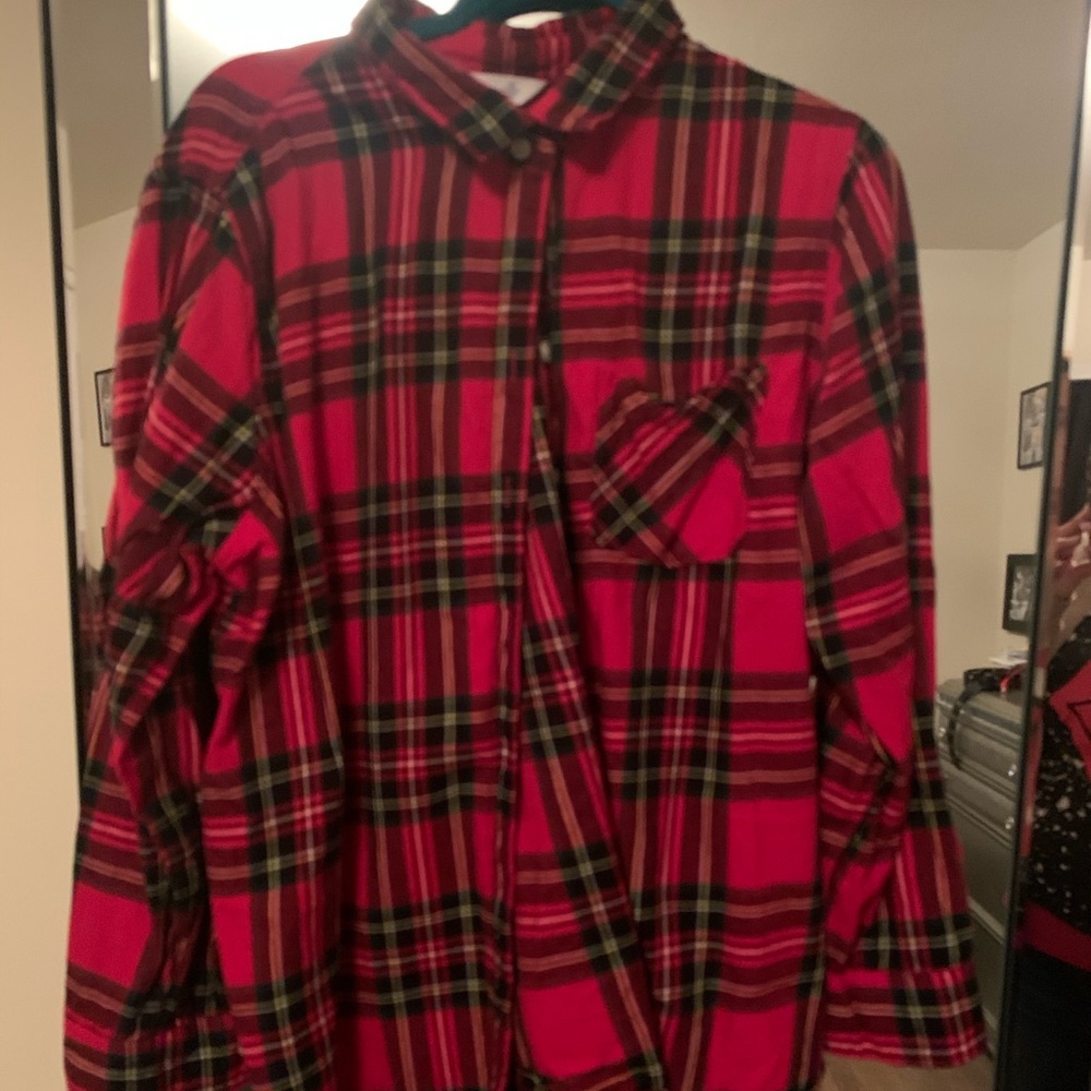Plaid old navy button down